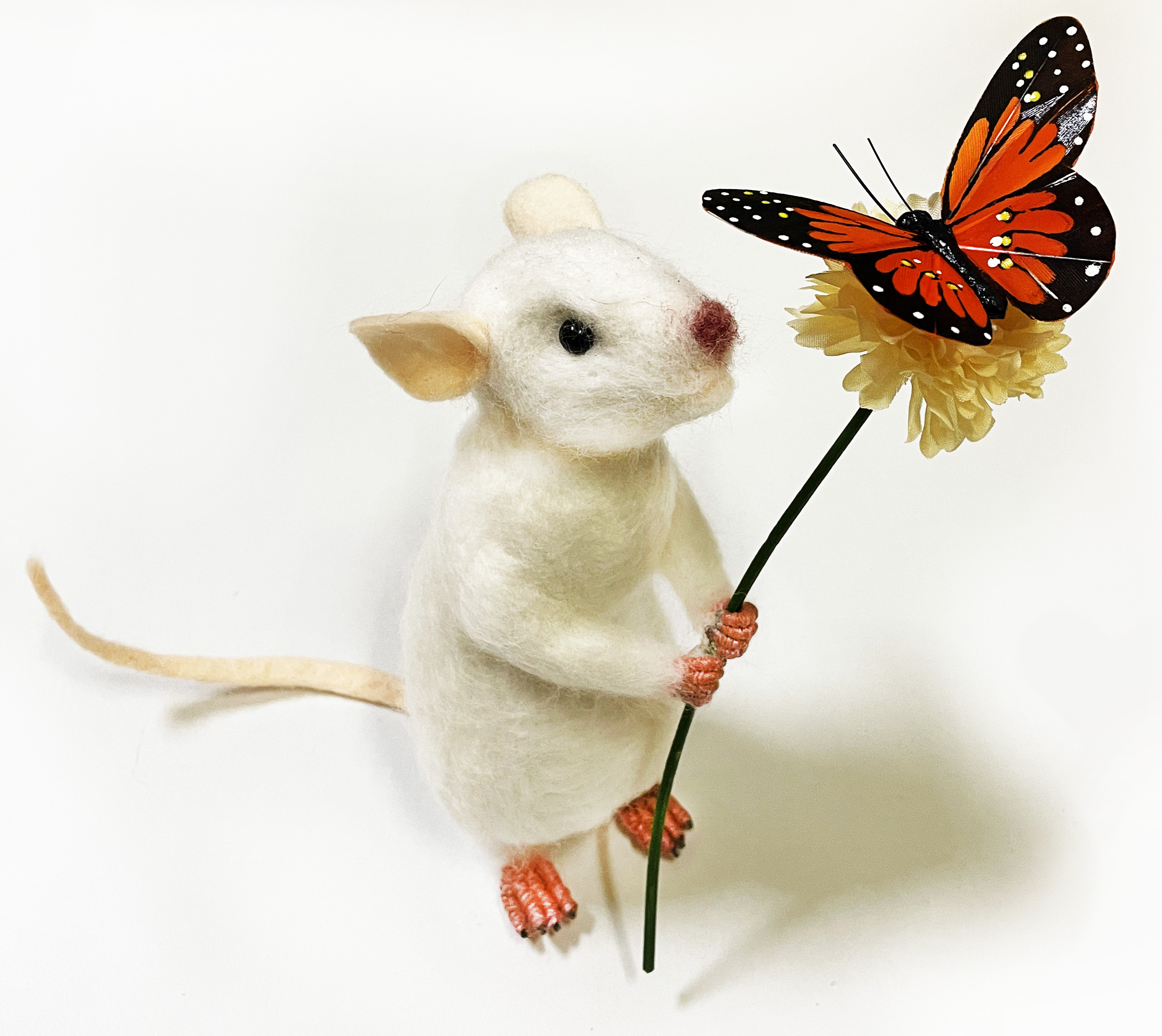 Faux-felt Mouse Sculpture